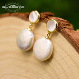 925 Silver Baroque Pearl Drop Earrings for Women GE0784
