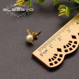925 Silver Pearl Animal Earrings For Women GE0860