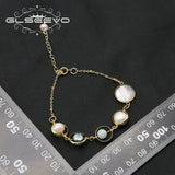 Natural Pearls Pendant Bracelet - Customizable