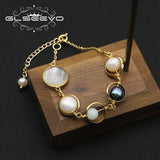 Natural Pearls Pendant Bracelet - Customizable