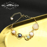 Natural Pearls Pendant Bracelet - Customizable