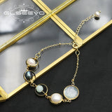 Natural Pearls Pendant Bracelet - Customizable