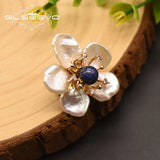 Baroque Pearl Flower Brooch Pin Women's Engagement Jewelry