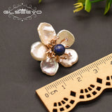 Baroque Pearl Flower Brooch Pin Women's Engagement Jewelry