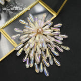 Crystal Women Pearl Brooch Anniversary Party GO0411