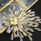 Crystal Women Pearl Brooch Anniversary Party GO0411