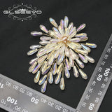 Crystal Women Pearl Brooch Anniversary Party GO0411