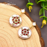 GLSEEVO Baroque Pearl Drop Earrings Wedding Gift GE0828