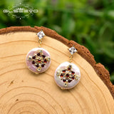 GLSEEVO Baroque Pearl Drop Earrings Wedding Gift GE0828