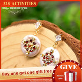 GLSEEVO Baroque Pearl Drop Earrings Wedding Gift GE0828