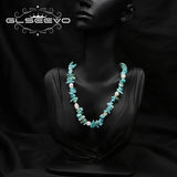 Citrine Pearls Necklace Romantic Vintage Jewelry Women's Accessories