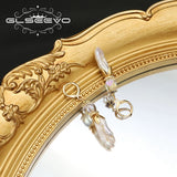 Natural Baroque Freshwater Pearls Flower Pendant Earrings