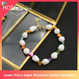 Colorful Heart-Shaped Baroque Pearls Pendant Bracelet Woman Jewelry