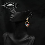 Colorful Baroque Pearl Hoop Earrings for Women