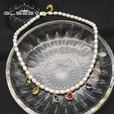 Colorful Water Droplets Pearl Pendant Necklace for Women