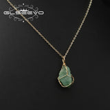 Colorful Crystals Twig Cardioidary Pendant Necklace