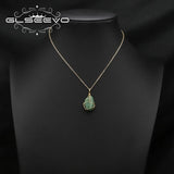 Colorful Crystals Twig Cardioidary Pendant Necklace