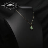 Colorful Crystals Twig Cardioidary Pendant Necklace