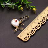Fish Drop Earrings Fresh Water Pearl Women's Earrings