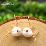 Fish Drop Earrings Fresh Water Pearl Women's Earrings