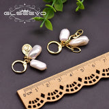 Baroque Pearl Tassel Drop Earrings Asymmetry Jewelry