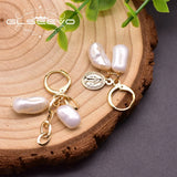 Baroque Pearl Tassel Drop Earrings Asymmetry Jewelry