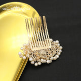 Emerald Honeycomb Freshwater Pearls Hair Accessories for Women