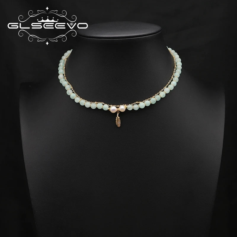 Emerald Natural Pearls Women's Necklace Wedding Jewelry