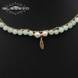 Emerald Natural Pearls Women's Necklace Wedding Jewelry