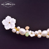 Baroque Pearl Fresh Water Pearl Necklace Wedding Jewelry GN0061-3