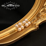 Freshwater Pearl Stud Earrings Minimalist Style Jewelry