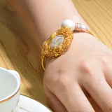 Freshwater Pearl Bracelet Asymmetry Party Jewelry for Women