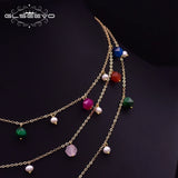 Fresh Water Pearl Stone Layer Necklace for Girls