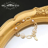 Geometry Pearl Bracelet Charms Jewelry GB1034