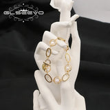 Geometry Pearl Bracelet Charms Jewelry GB1034