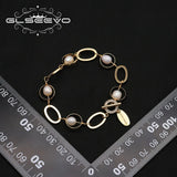 Geometry Pearl Bracelet Charms Jewelry GB1034