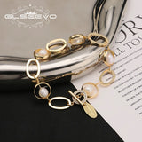 Geometry Pearl Bracelet Charms Jewelry GB1034