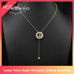 Ginkgo Biloba Leaves Long Pendant Necklace for Women