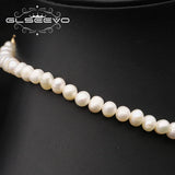 Green Jade Natural Freshwater Pearls Long Necklace For Woman
