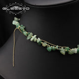 Green Tanglin Natural Pearls Tassel Necklace For Women