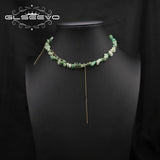 Green Tanglin Natural Pearls Tassel Necklace For Women
