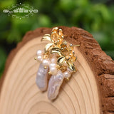 Baroque Pearl Earrings Pendant Hand-Made Jewelry GE0984