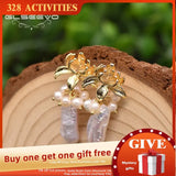 Baroque Pearl Earrings Pendant Hand-Made Jewelry GE0984