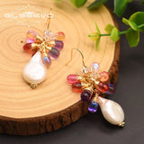 Baroque Pearl Earrings For Women - Engagement Birthday Gift