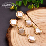 Baroque Pearl Geometry Earrings For Anniversary Women GE0935