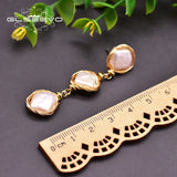 Baroque Pearl Geometry Earrings For Anniversary Women GE0935
