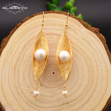 Natural Baroque Pearl Dangle Earrings Fine Jewelry