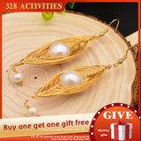 Natural Baroque Pearl Dangle Earrings Fine Jewelry