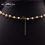 Freshwater Pearl Necklace For Women Wedding Party Bow Pearl Pendant