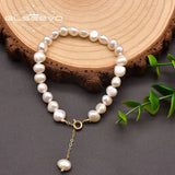 Freshwater Pearl Pendant Hand Bracelet for Women